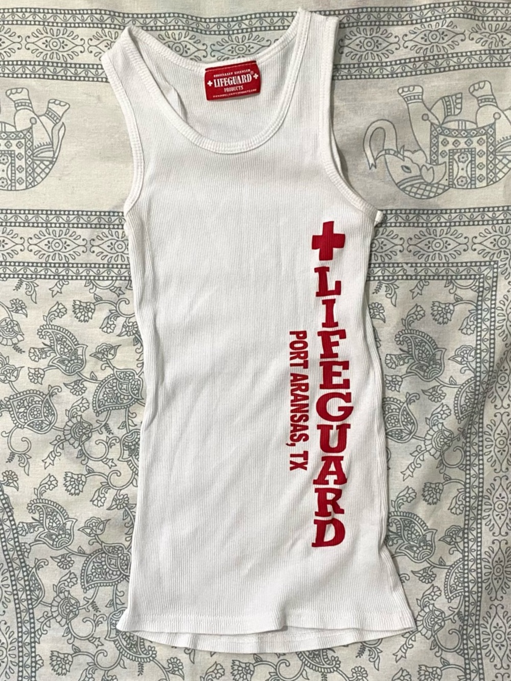 XS/S Super cute ribbed lifeguard tank 🛟❤️